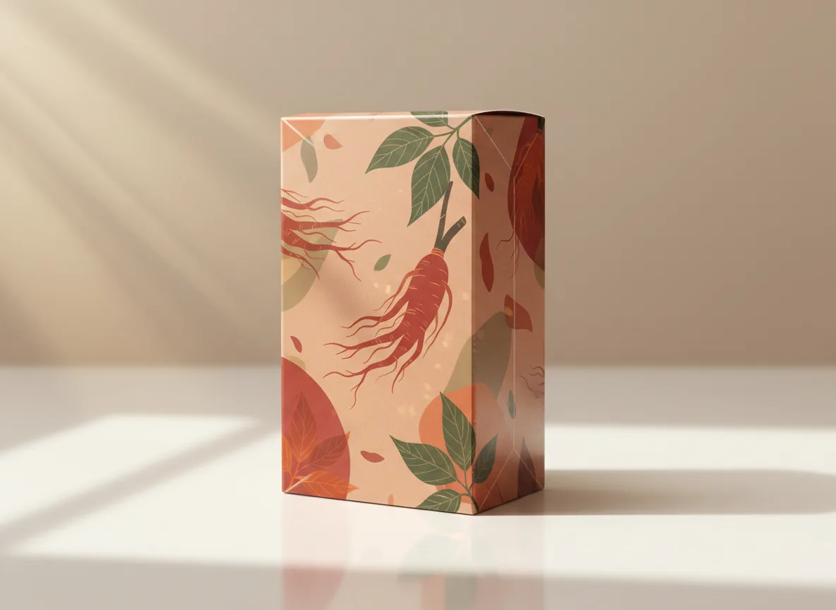 AI-generated illustration of Red Ginseng Tea Bags